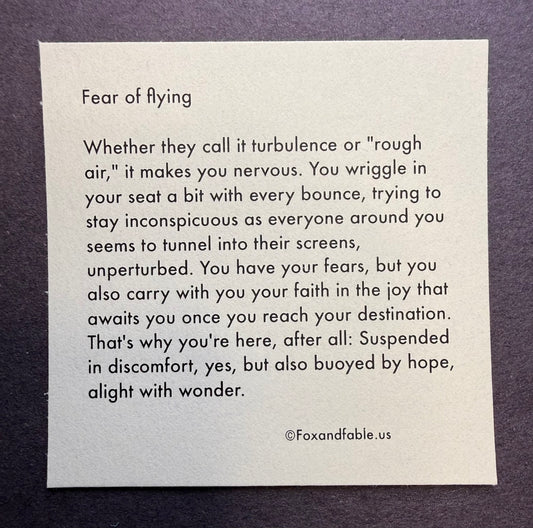 Fear of flying