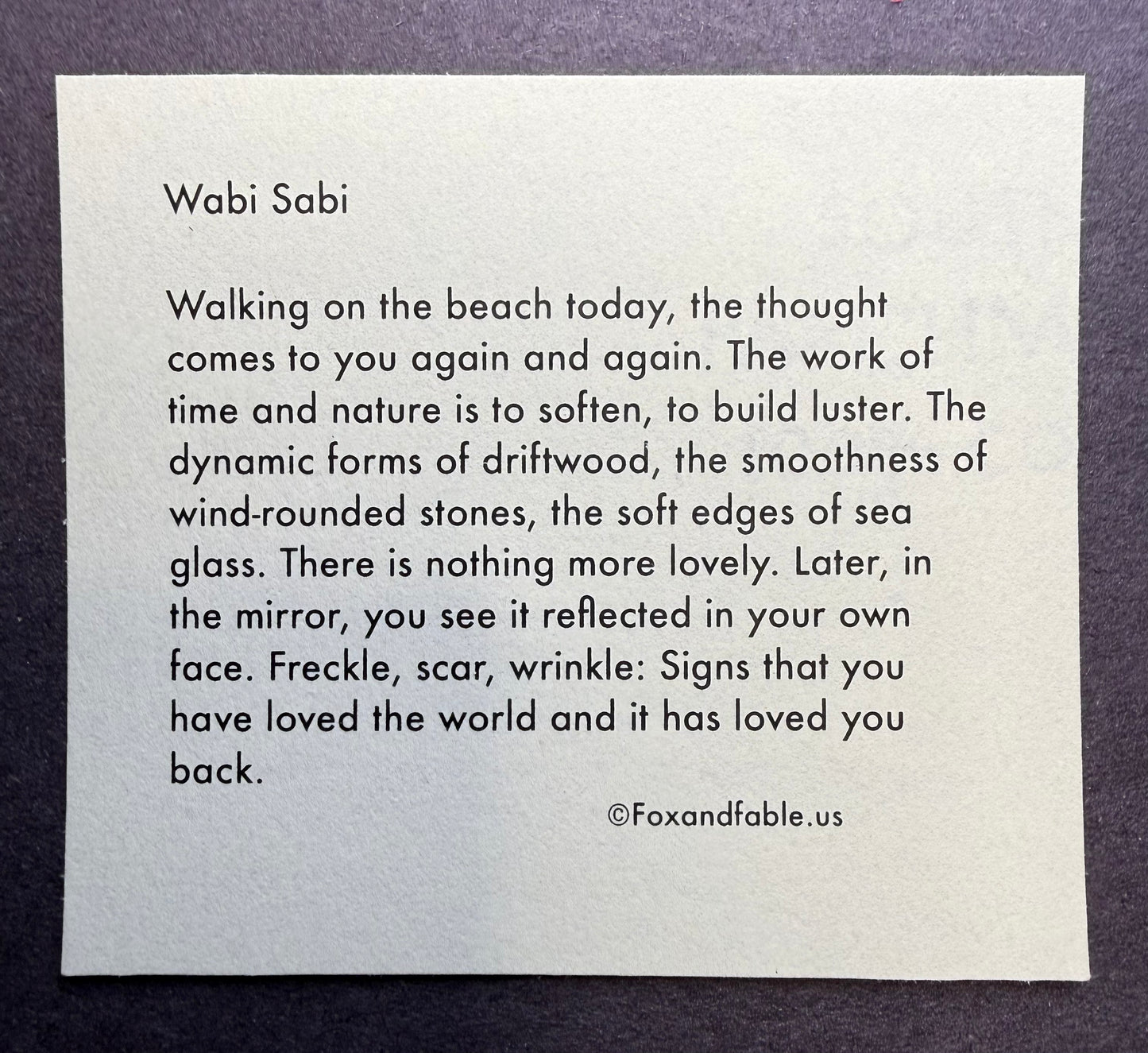Wabi sabi